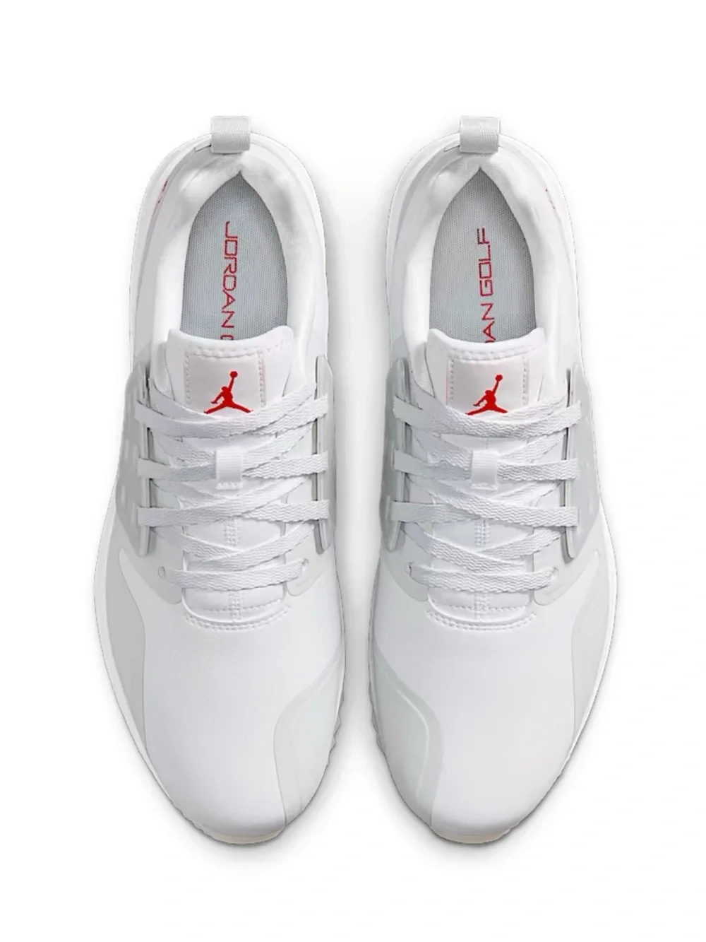 Nike Jordan Grind Golf Shoes | White/Pure Platinum/University Red | M 5.5 W 7